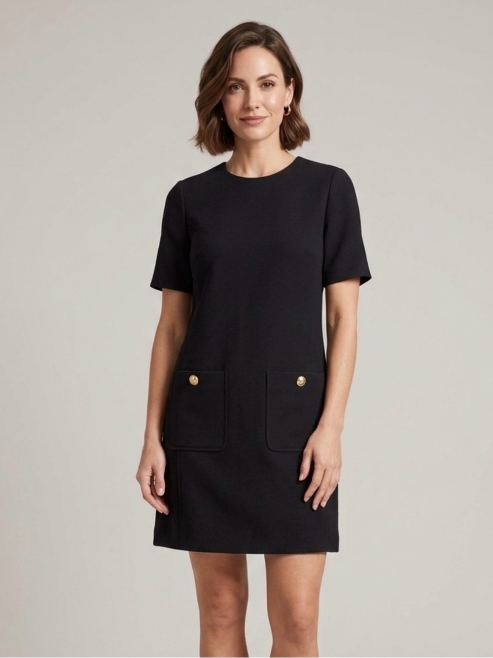 Judith & Charles Wool Blend Black Dress Size 6